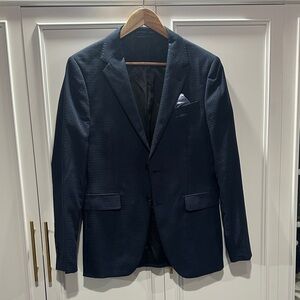 Zara men’s navy blue blazer sz 38